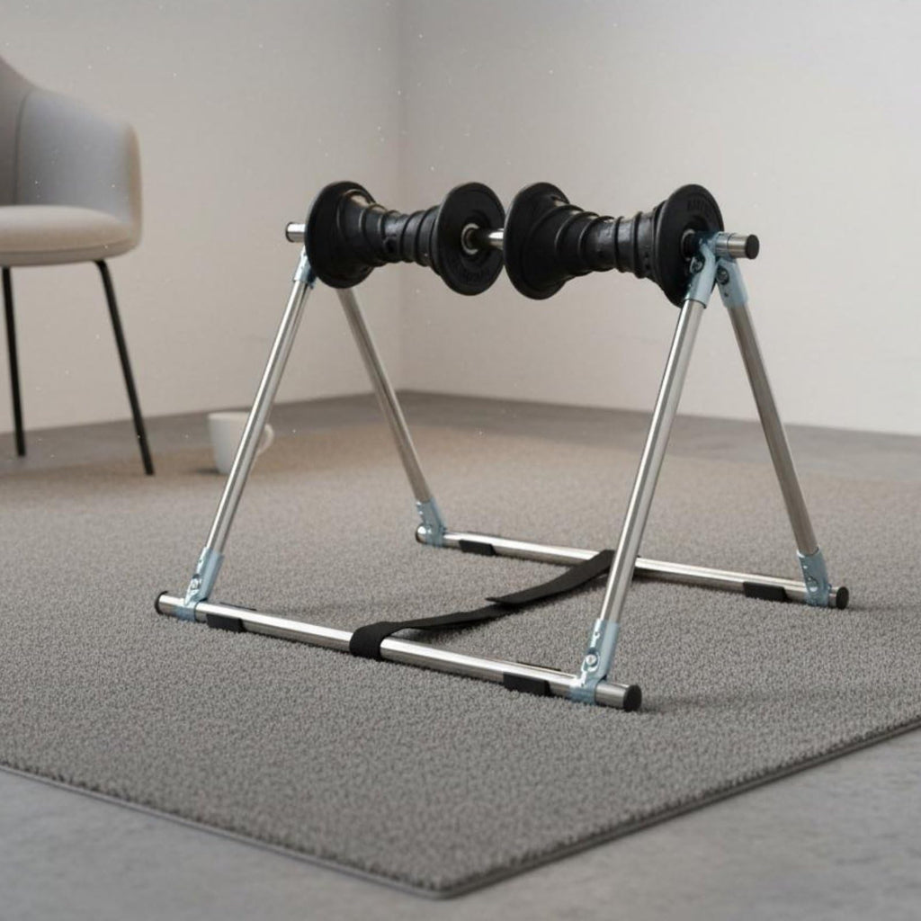 MotiveTech Tripod Roller Frame Muscle Relaxation Leg Massage Roller Easy to Use Fitness Equipment for Beginners, Home Workout