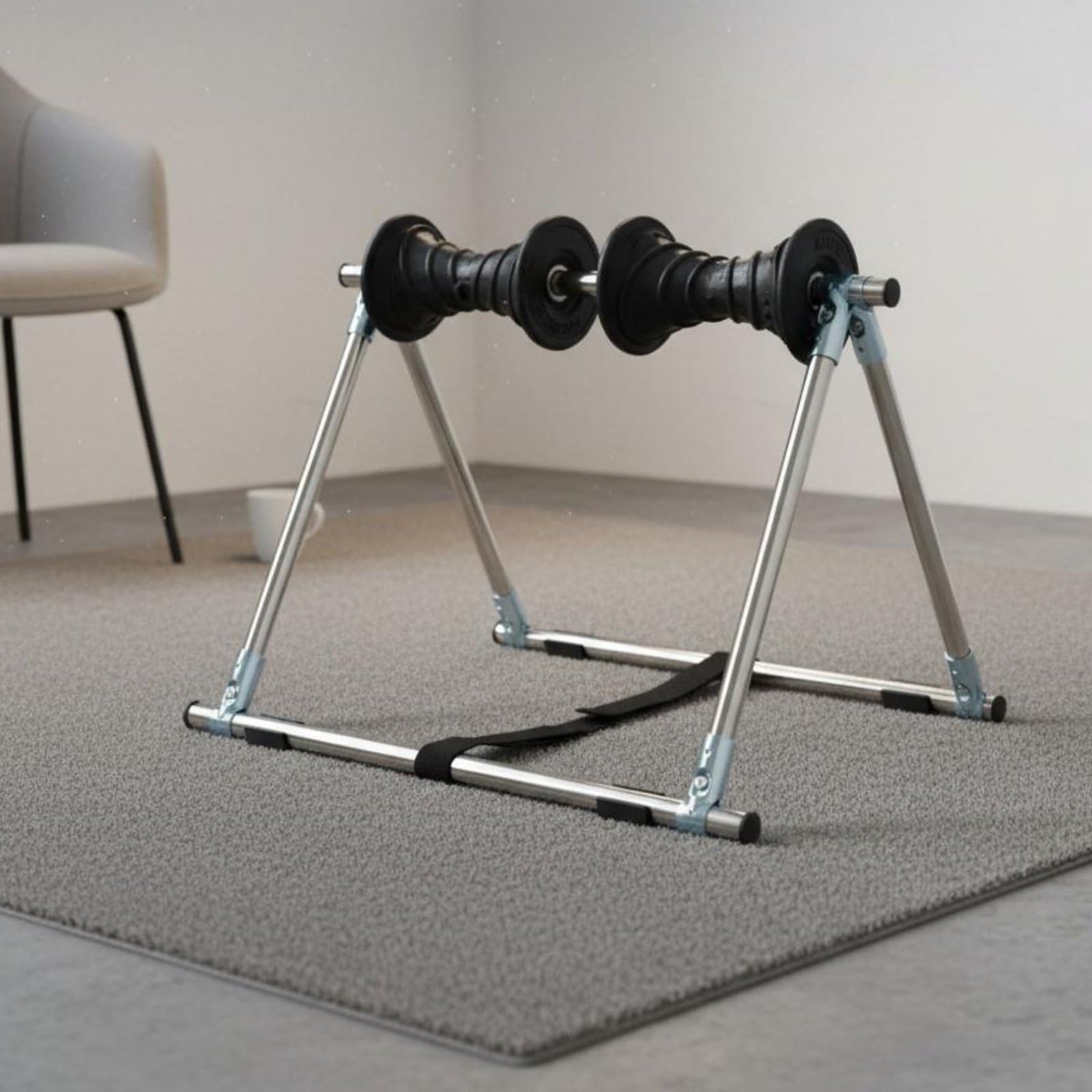 MotiveTech Tripod Roller Frame Muscle Relaxation Leg Massage Roller Easy to Use Fitness Equipment for Beginners, Home Workout