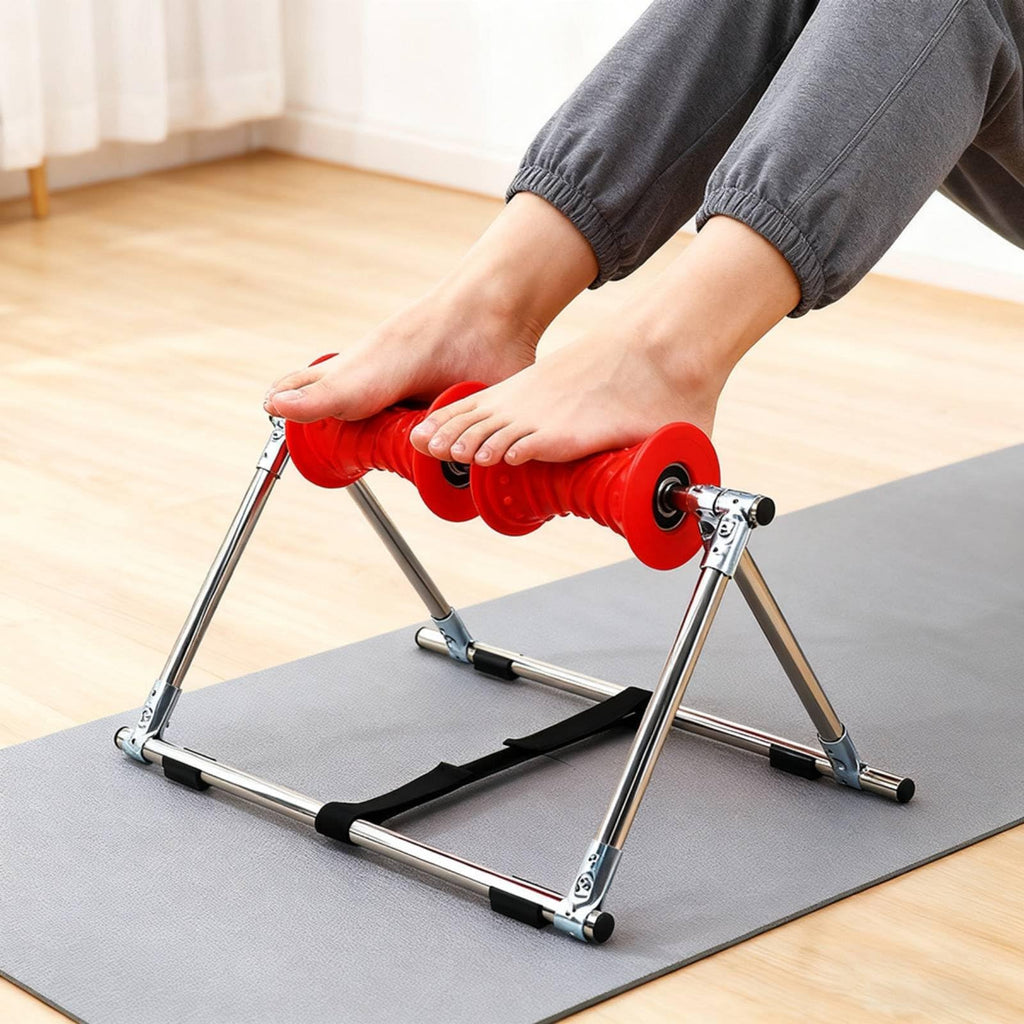 MotiveTech Tripod Roller Frame Muscle Relaxation Leg Massage Roller Easy to Use Fitness Equipment for Beginners, Home Workout