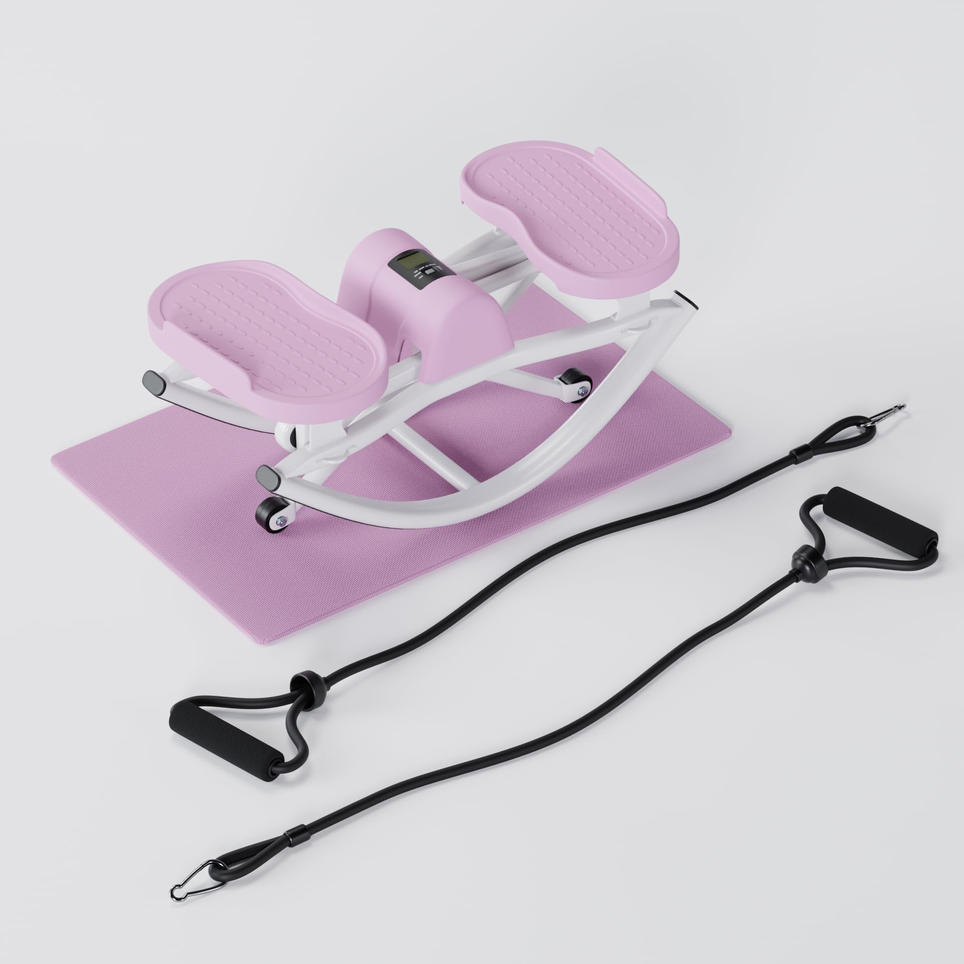 LhanelFit The Rock Stepper - Side to Side Rocking Stepper Machine for Home Workouts - Low Impact Indoor Cardio Leg Glute and Core Training - Quiet Compact Step Rocker Exercise Equipment