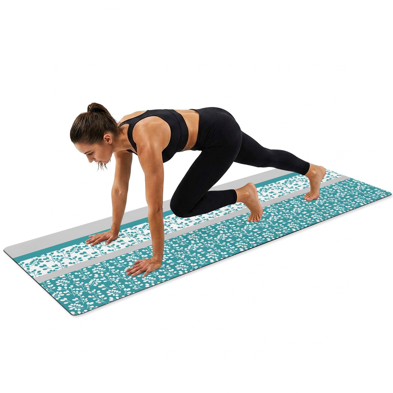 Large Foldable Non-Slip Yoga Mat with Carrying Bag