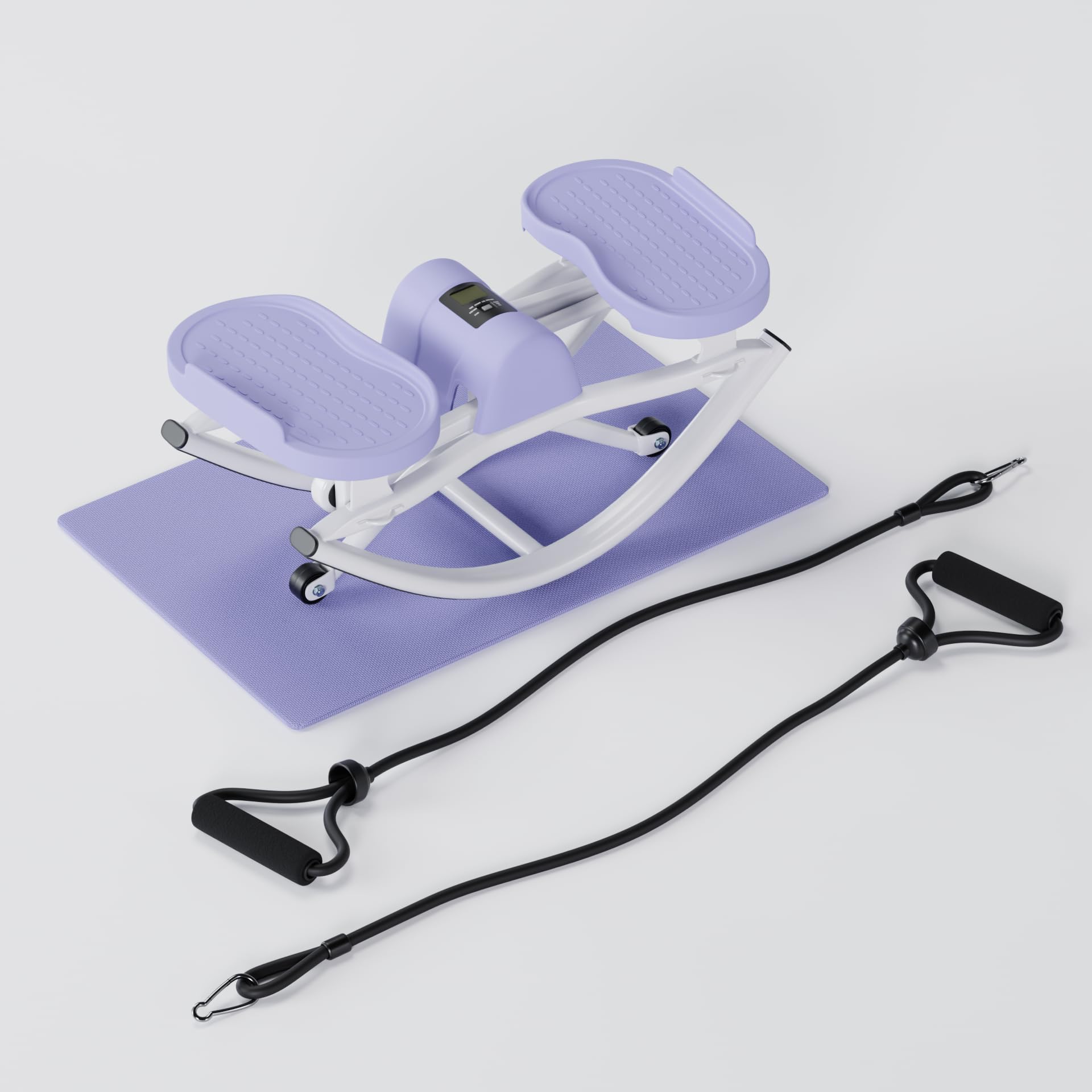 LhanelFit The Rock Stepper - Side to Side Rocking Stepper Machine for Home Workouts - Low Impact Indoor Cardio Leg Glute and Core Training - Quiet Compact Step Rocker Exercise Equipment
