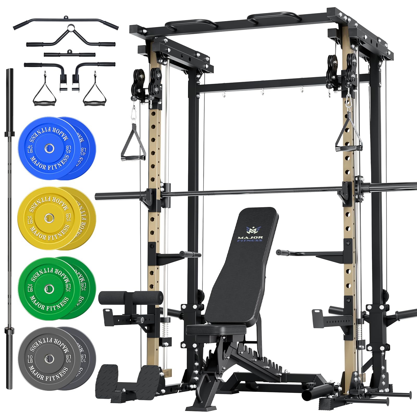 MAJOR FITNESS Drone3 All-in-One Smith Machine and Power Rack