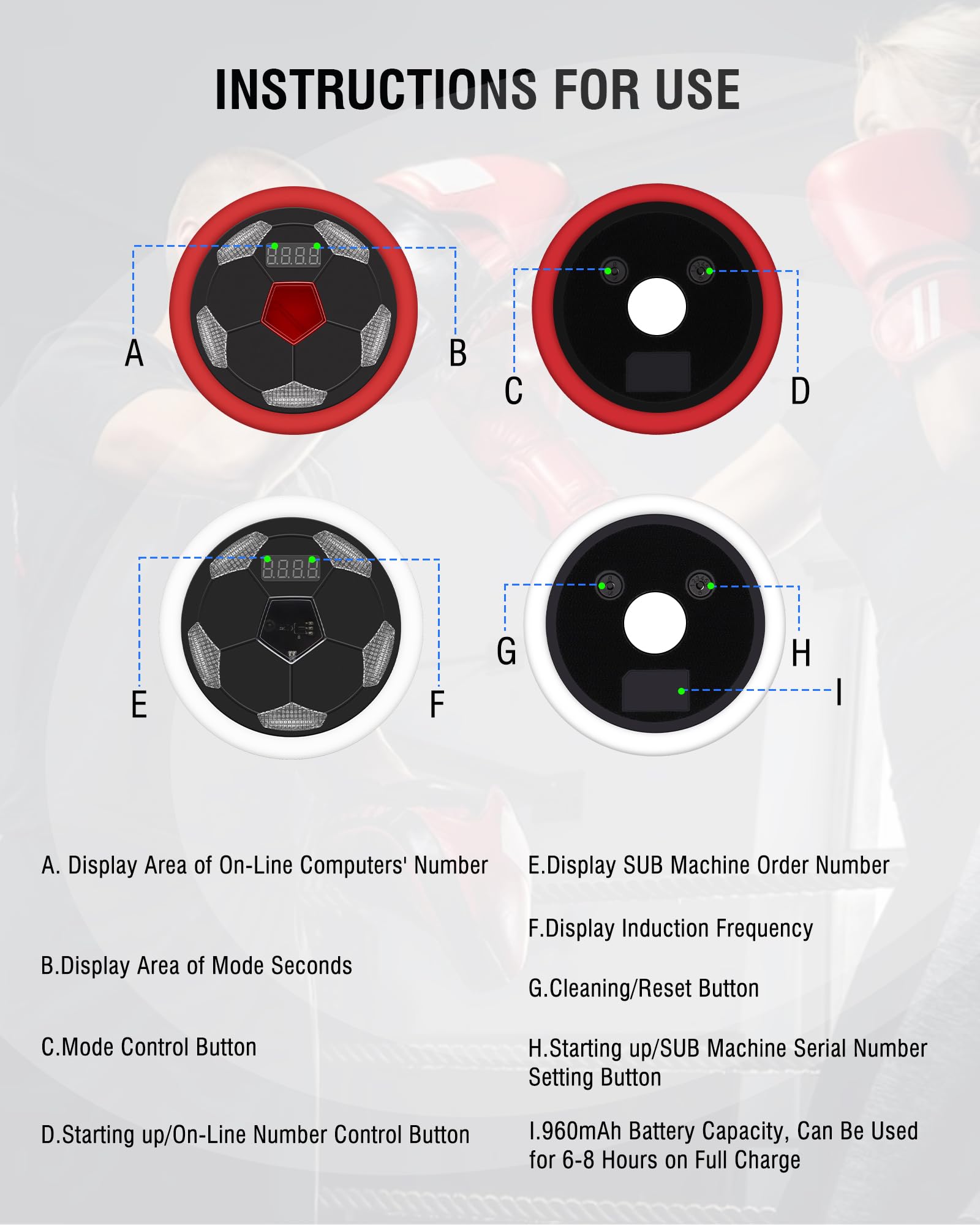 Madatop Speed Agility Training Lights, 6+1 Reaction Lights Sets for Football, Boxing, Fitness, Sports Training Equipment, for Coaches, Gyms and Individual Athlete Workouts