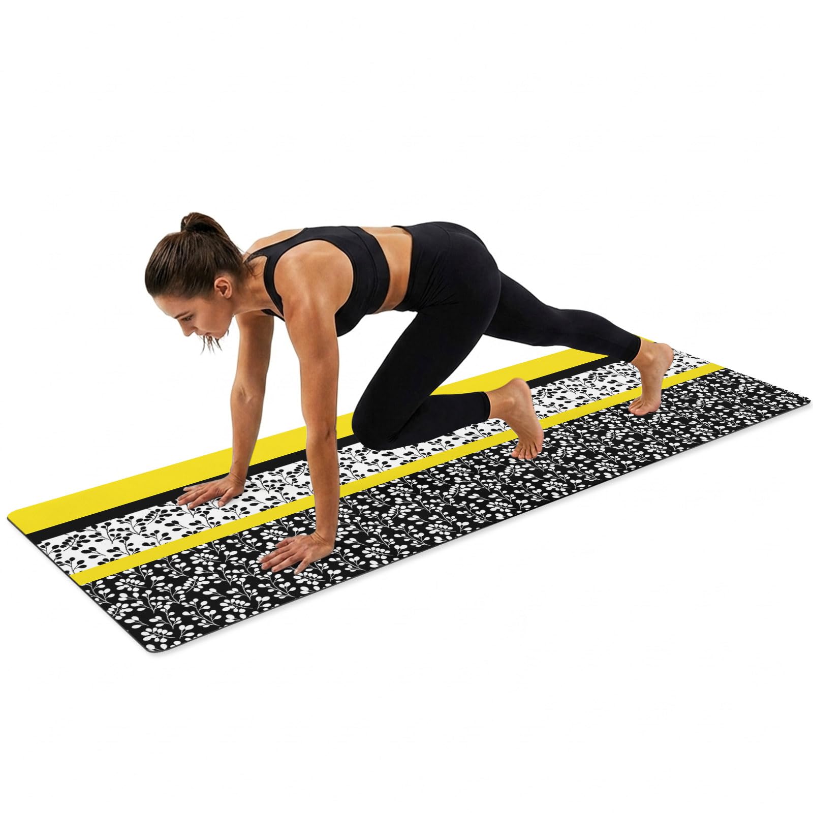Large Foldable Non-Slip Yoga Mat with Carrying Bag
