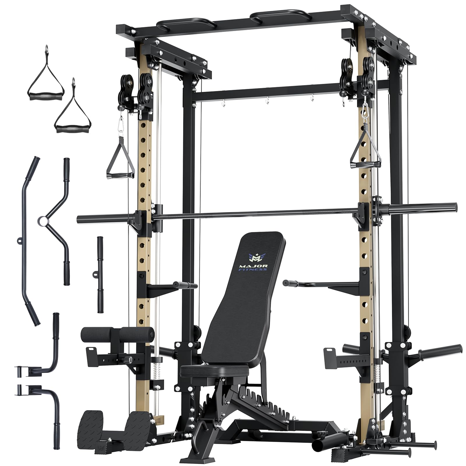 MAJOR FITNESS Drone3 All-in-One Smith Machine and Power Rack