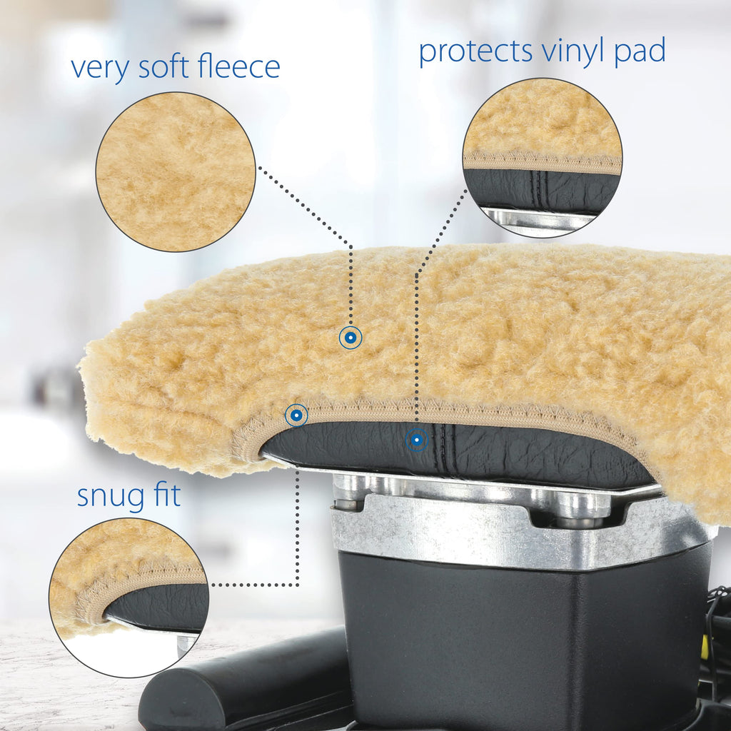 Core Products Jeanie Rub Variable Speed Massager Fleece Pad Cover Bundle