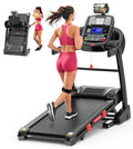 20% Incline 5.0HP Folding Treadmill with Fan & App