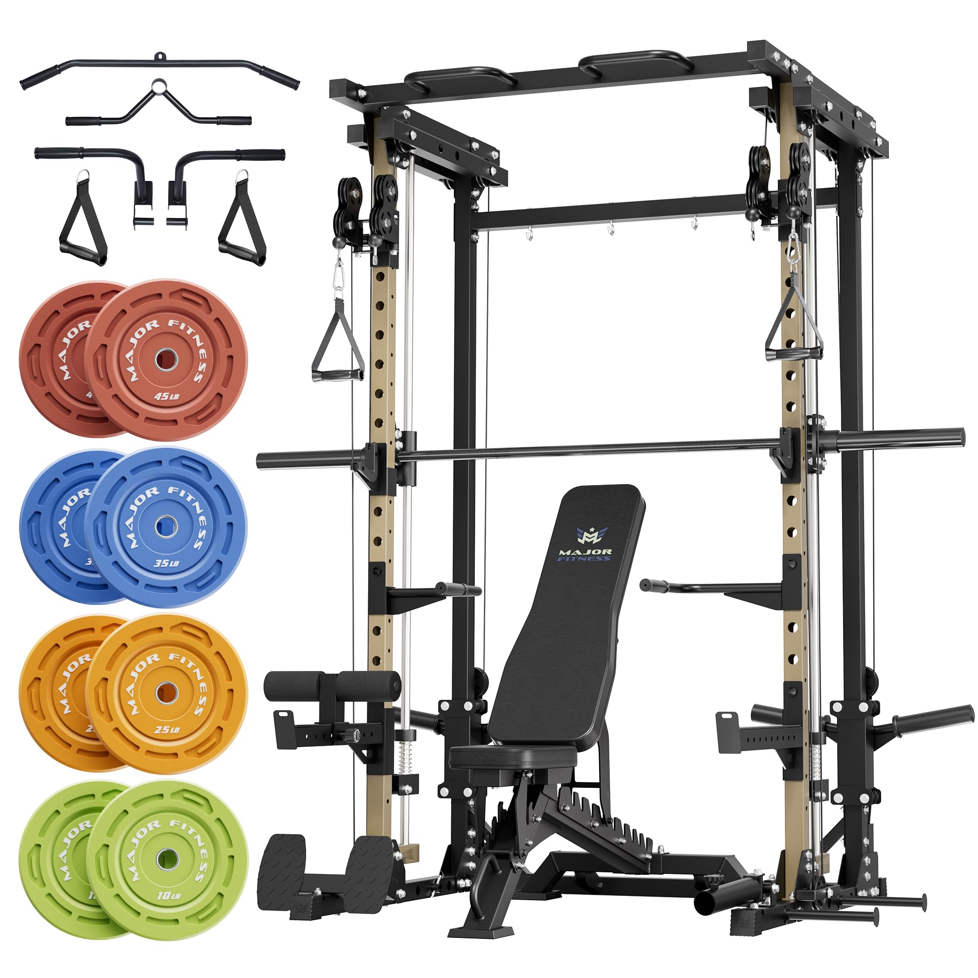 MAJOR FITNESS Drone3 All-in-One Smith Machine and Power Rack
