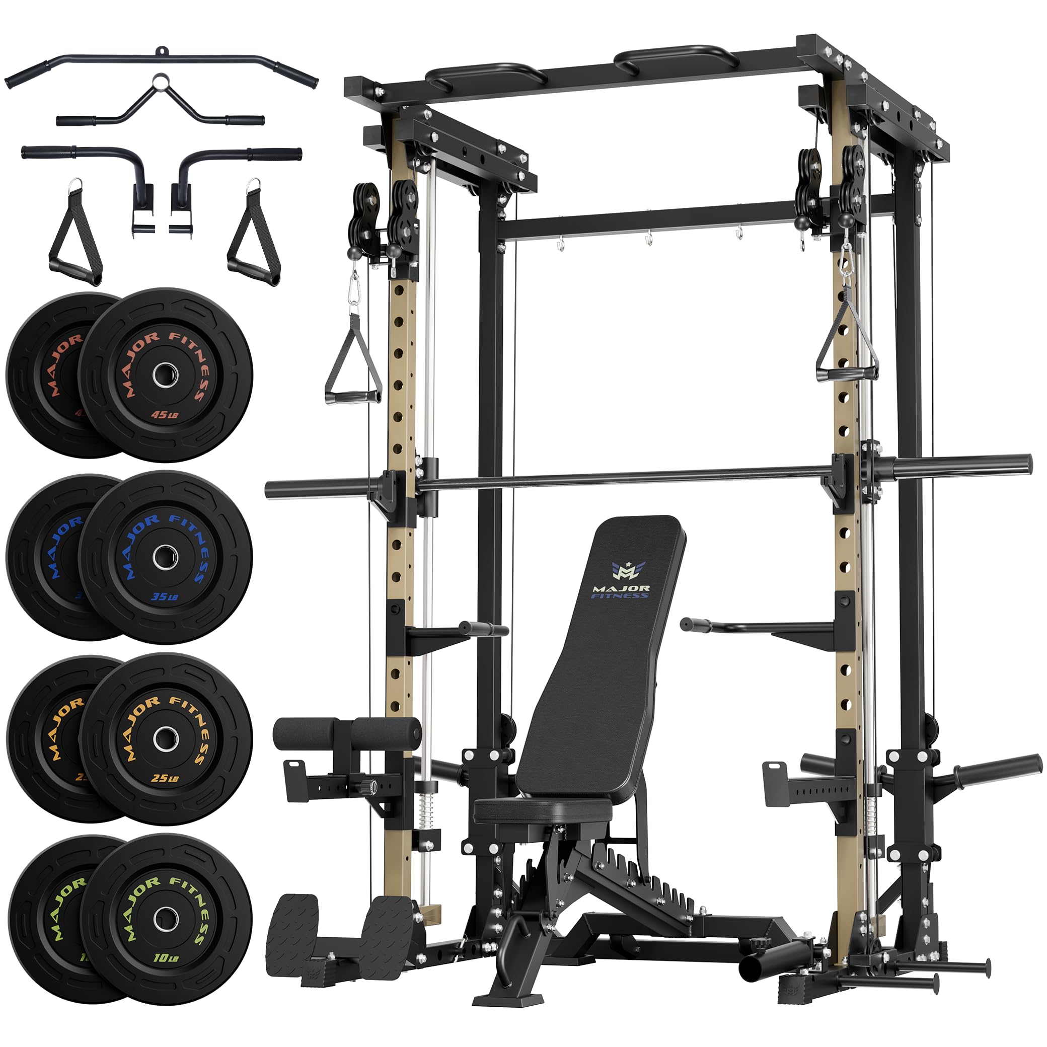 MAJOR FITNESS Drone3 All-in-One Smith Machine and Power Rack