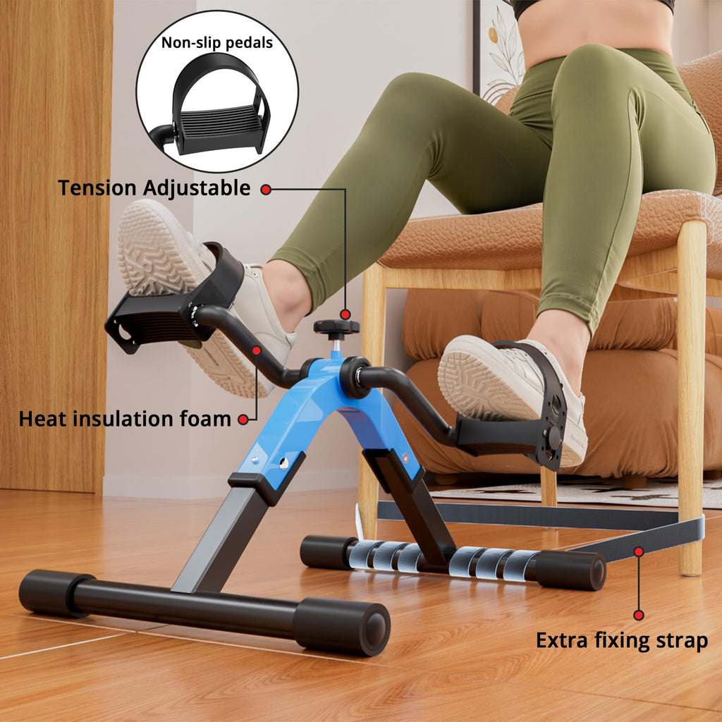 Portable Under-Desk Mini Pedal Exerciser for Arms & Legs