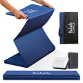 Foldable Yoga Mat + Carry Bag, 6mm 7-fold Workout Mat, Easy to Store, Anti-Slip Folding Exercise Mat for Yoga, Pilates, Home Workouts, and Floor Exercises