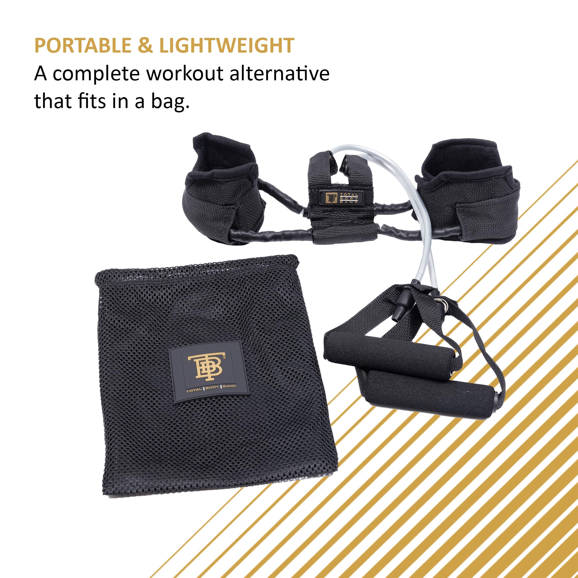 Total Body Band, All-in-one Fitness Band, Full Body Exercise Band for Home Exercise or Training on-The-go