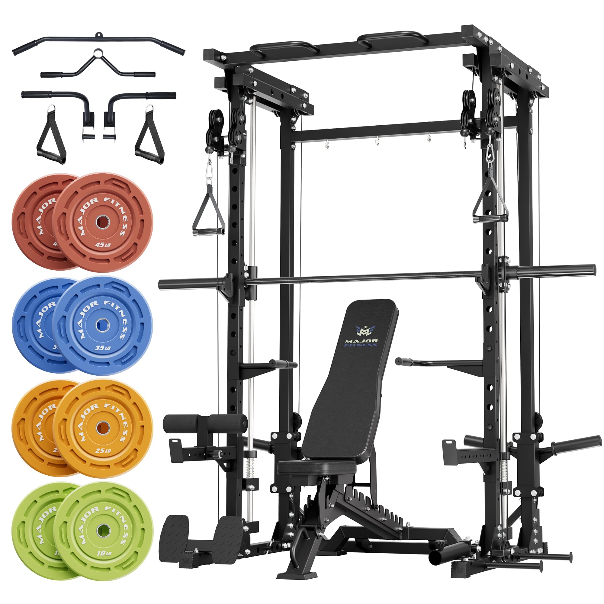 MAJOR FITNESS Drone3 All-in-One Smith Machine and Power Rack