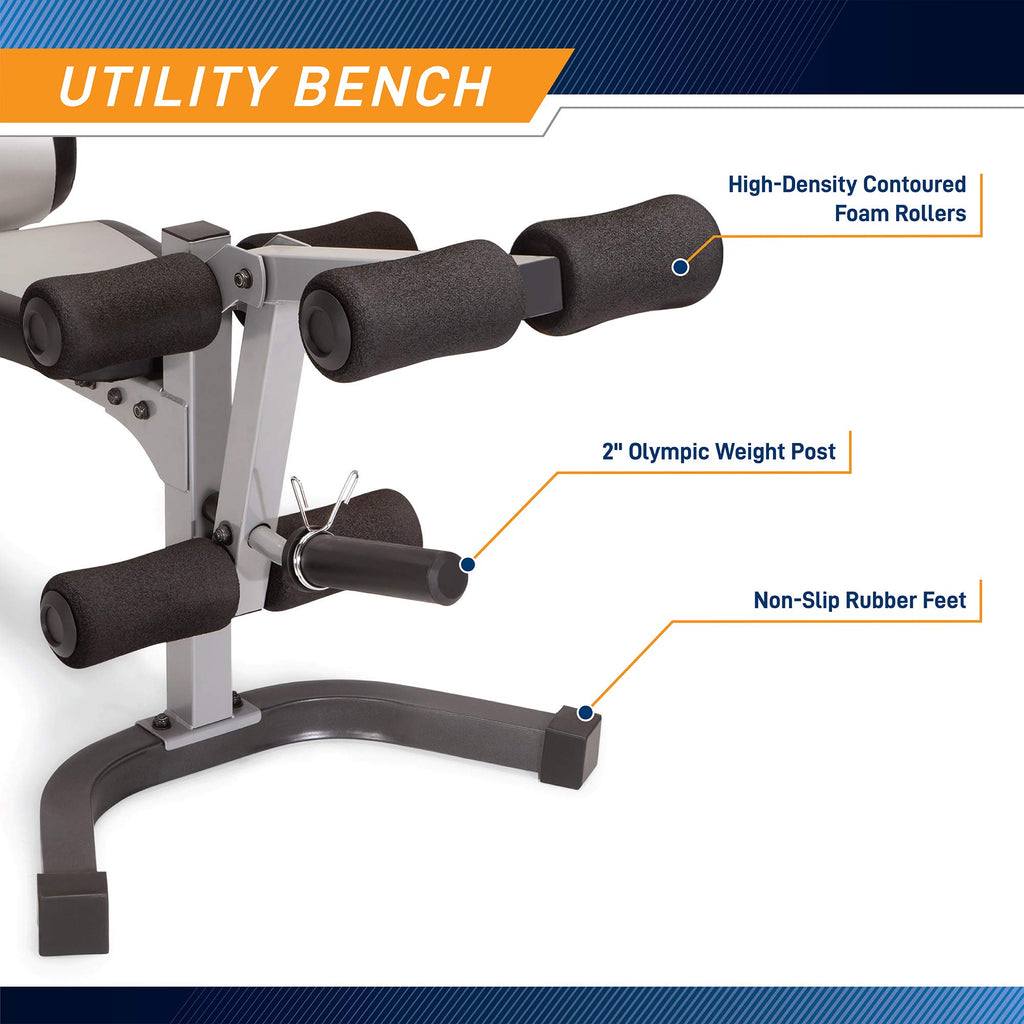 Marcy Pro Deluxe Cage System with Weightlifting Bench All-in-One Home Gym Equipment PM-5108