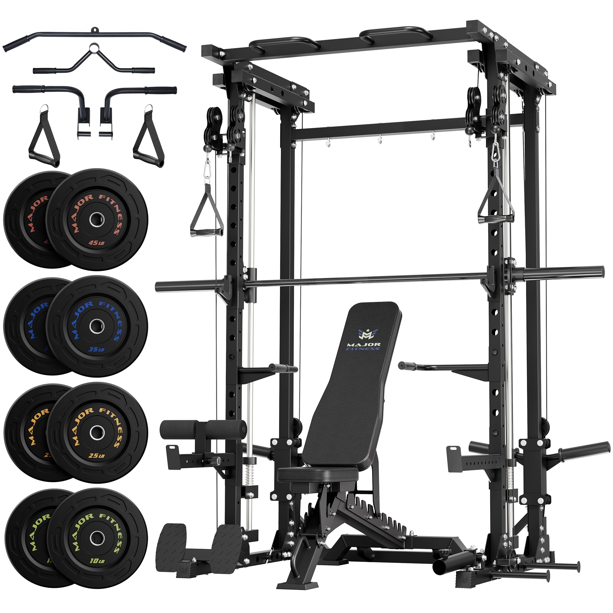 MAJOR FITNESS Drone3 All-in-One Smith Machine and Power Rack