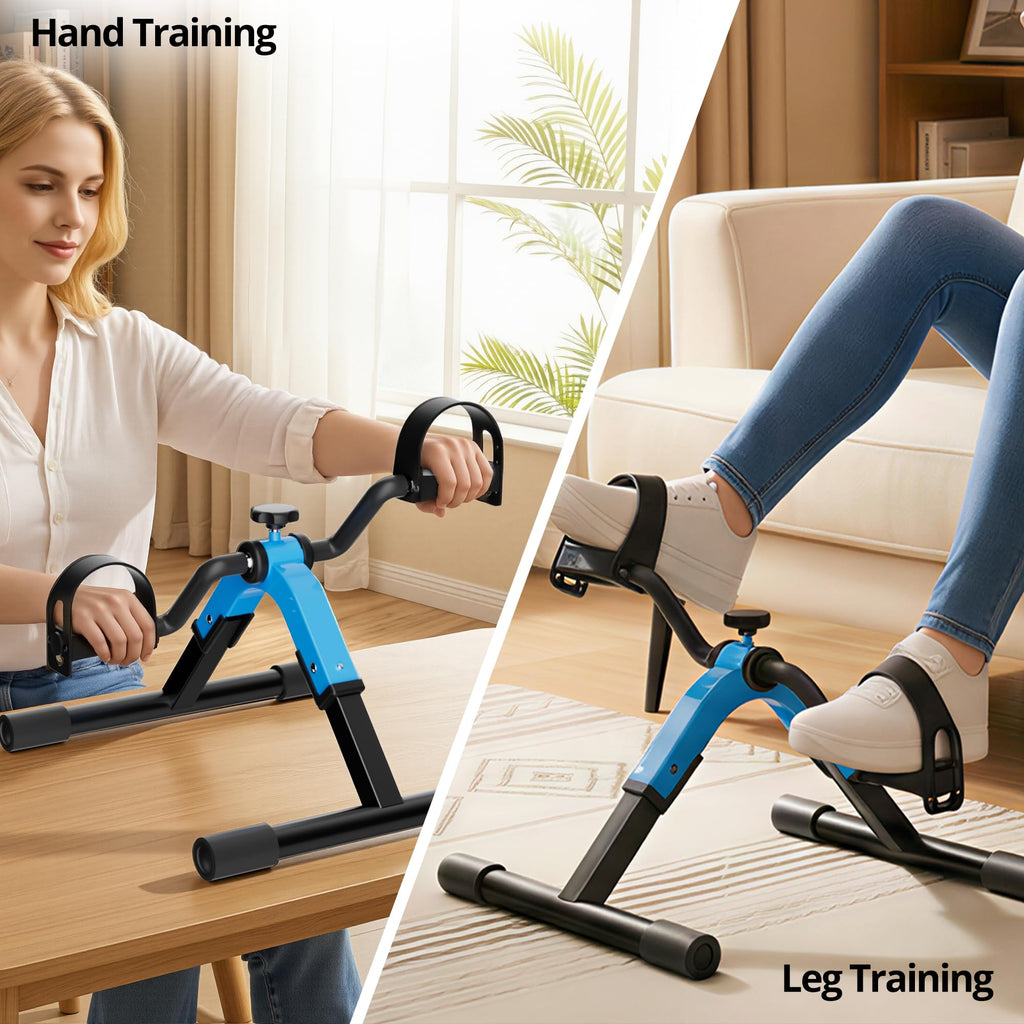 Portable Under-Desk Mini Pedal Exerciser for Arms & Legs