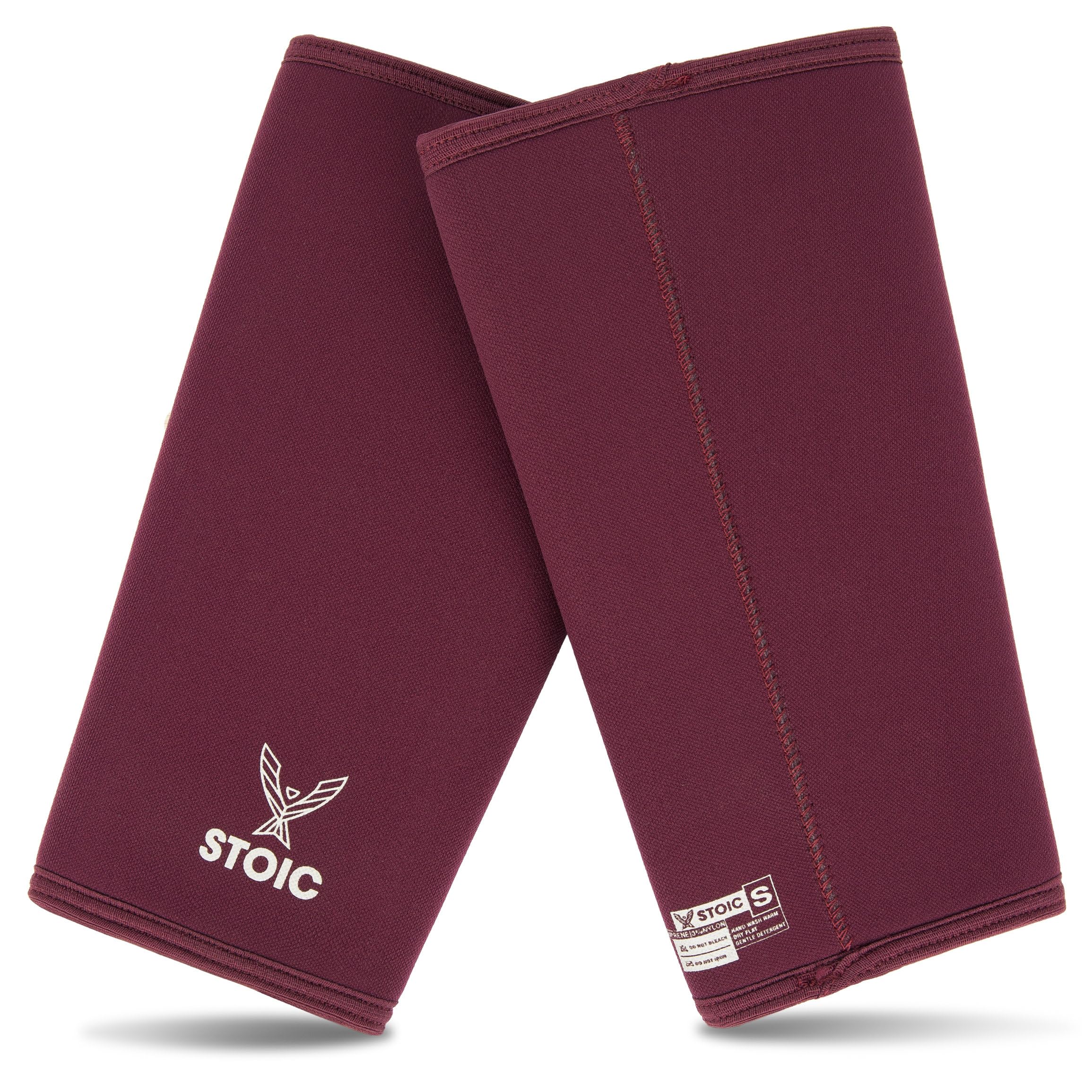 Stoic 7mm Neoprene Knee Sleeves for Weightlifting, 2-Pack